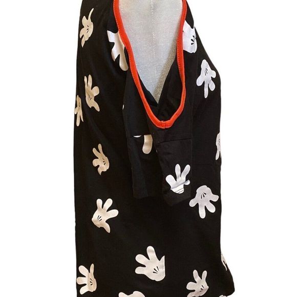 Disney Minnie Mouse Tee Short sleeve Shirt black/white/red Size S - Picture 3 of 4